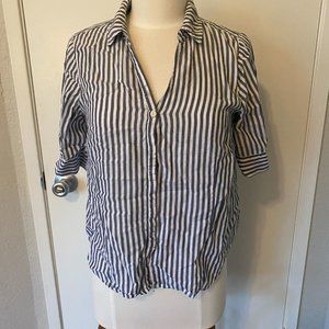 J Crew Short Sleeve Button Up Shirt